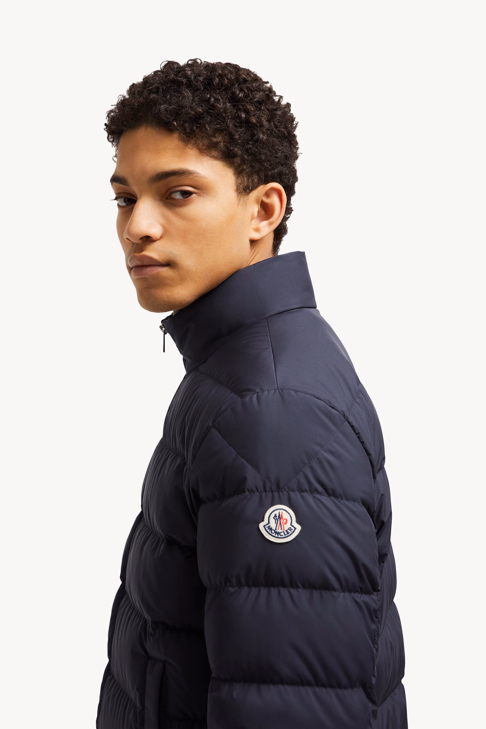 Baudinet Short Down Jacket Men Night Blue Moncler 4